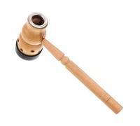 Vaguelly Soporte Para Quemador De Tiras y Caja De Moxibustión Portátil De Madera Natural, Forma De Calabaza Ergonómica, Diseño Compacto Orificio Único Para Uso Doméstico y Masaje Puntos De Acupuntura