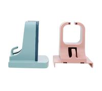 Vaguelly Soporte para Secador de Pelo de Baño sin Perforaciones 2 Pcs Estante de Almacenamiento Pared Diseño para Baños y Hogar Soporte Calcomanías