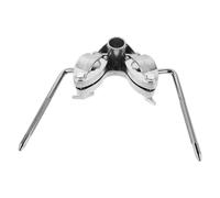 Vaguelly Soporte para Tom de Batería Metálico de Alta Resistencia, Soporte Doble Ajuste Rápido para Accesorios de Percusión, Montaje Estable para Tom y Cencerro, Adecuado para Músicos