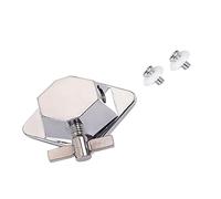 Vaguelly Soporte para Tom de Suelo de Metal Plata, Parte Batería Ligera y Fácil de Usar para Rack de Percusión y Kit de Tom Drum