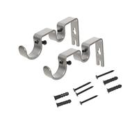 Vaguelly Soporte Profesional para Barra De Cortina 2 Juegos Soporte Fijo Accesorio De Alta Resistencia