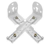 Vaguelly Soporte Riel Cortina Doble de 11.5cm para Persianas Enrollables de Hdpe, Clips Desplegables y Piezas de Reparación, Adecuado para Cortinas y Ventanas, 2 Piezas