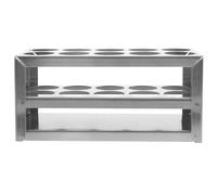 Vaguelly Soporte y para Tubos de 10 Inoxidable de Acero Orificios, Fácil de Transportar, Adecuado para Entornos Educativos Investigación