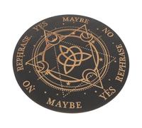 Vaguelly Tabla de Péndulo Tallada para Adivinación y Decoración Metafísica Tablero Espiritual Grande con Patrones Artísticos para Rituales y Regalos de