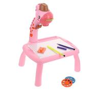 Vaguelly Tablero De Escritura Creativo y Proyector De Dibujo Infantil Rosa Pequeño para Niños Juguete Educativo De Pintura y Aprendizaje Casa y Jardín De Infancia