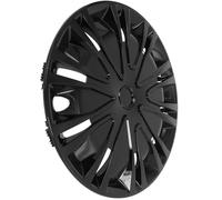 Vaguelly Tapacubos de 14 Pulgadas para Coche y SUV, Negro, PP Resistente, Diseño Estilizado, Fácil Instalación, Ajuste Universal