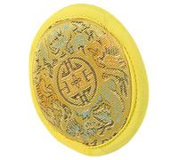 Vaguelly Tapete para Cuencos Cantores de Nepal Almohadilla Cosida Mano Sonido de Buda Cojín para Cuenco Tibetano Decorativo para Meditación Casa o Templo