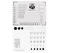 Vaguelly Tapete para Manicura de Silicona 2 Pcs Almohadilla para Estampación de Uñas Cojines Lavables Herramienta de Práctica para Manicura para Técnicos de Uñas