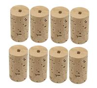 Vaguelly Tapones de Corcho Natural para Flauta, 8 Unidades Pequeñas de Repuesto para Embocadura, Accesorios Duraderos para Flauta Travesera, Reparación Práctica para Instrumentos Musicales