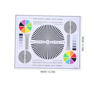 Vaguelly Tarjeta de Calibración para Cámara Cctv Adhesiva Carta de Rueda de Color y Prueba de para Ajuste de Lentes y Evaluación de