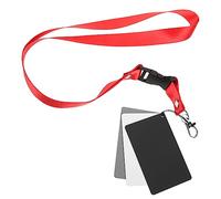 Vaguelly Tarjetas De Referencia De Exposición Grises y Blancas para Fotografía Acrílicas 4pcs Portátiles