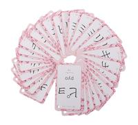 Vaguelly Tarjetas Didácticas de Japonés para Principiantes Herramienta Portátil Anillas, Material de Papel y Metal, Aprendizaje Rápido de Hiragana y Katakana