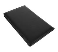 Vaguelly Tarjetero Negro Magnético para Cheques de Restaurantes, Carpeta Pequeña para Menú de Pu Resistente, Bloc de Notas Multifuncional para Servicio en Bares y Hostelería