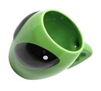Vaguelly Taza de Bebida de Cerámica 3d Alienígena, Decorativa para Café | Uso Diario en Casa, Multifunción, Bordes Suaves, Cómoda de Sostener, Diseño Simple y Delicado