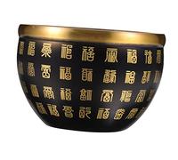 Vaguelly Tazón de Fortuna de Latón para Decoración de Escritorio Chino Adorno de Feng Shui para Hogar y Oficina Significativo de