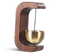 Vaguelly Timbre de Comerciante de Bronce Timbre Decorativo para Puerta Campana de Madera Diseño Clásico y Sonido Fuerte para Tiendas y Restaurantes