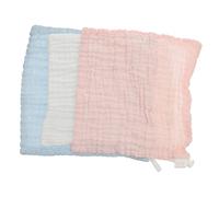 Vaguelly Toallas de Muselina de Algodón para Bebés, 3 Piezas, Reutilizables y Absorbentes, Pañuelos para Eructar y Toallas Faciales para Recién Nacidos