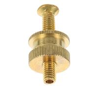 Vaguelly Tornillo de Fijación de Guitarra, Tornillo del Puente del Trémolo, Latón Dorado, Superficie Pulida, Autoretención, para Reparación y Fabricación de Guitarras
