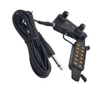 Vaguelly Transductor de Pastilla Piezoeléctrica para Guitarra Acústica Negra Conector Mono 6.35mm, Produce Sonido Claro y Evita Retroalimentación para Amantes Música