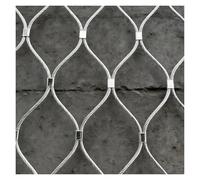 VagxTbs Cerca Anticaída De Gran Altitud Malla Flexible Inoxidable Seguridad Para Jaulas Zoológico Red De Cuerda De Acero Inoxidable Malla Metálica Tejida(1x20m/3.3x65.6ft)