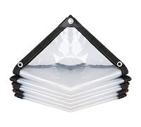 VagxTbs Lona Impermeable, Paño A Prueba De Lluvia Y Viento para Invernaderos Al Aire Libre, Impermeable y A Prueba De Polvo Lona De PVC Transparente(3x3m)