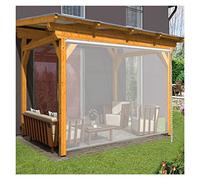 VagxTbs Persianas enrollables Cortina Enrollable Transparente, Aislamiento Térmico Tabique Decorativo para Kiosko, Porche, Pérgola, Personalizable(1.2x2m/3.94x6.56ft)