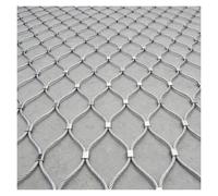 VagxTbs Red De Cuerda Acero Inoxidable Malla Metálica Tejida Valla Jardín Red De Protección Malla Flexible Inoxidable Malla Alambre Flexible Red De Escalada(0.8x1m/2.6x3.3ft)