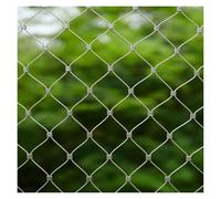 VagxTbs Red de Cuerda de Acero Inoxidable 304, Valla de Jardín Red de Protección 5 CM/2 MM Malla Protectora Balcon de Acero Inoxidable(2x5m/6.56x16.4ft)