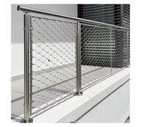 VagxTbs Red De Cuerda De Acero Inoxidable Malla Metálica Tejida Cerca Anticaída De Gran Altitud Malla Flexible Inoxidable Seguridad Para Jaulas Zoológico(0.8x5m/2.62x16.4ft)