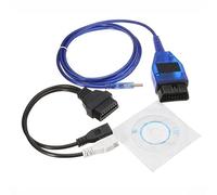 VAGy-COM KKL OBD2 USB Cable Scanner Scan Tool For Audiy/VWy/SEATy/Skoday Vagy Auto Full Support Of KW 1281 and KW2000 with VAGy 2X2Pin (Color : Ch34 cable and AD2x2)