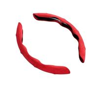 VAHAKKRMVM Funda Para Volante Coche 38 Cm Modelo Universal Protector Volante Accesorios Decorativos(ROJO)