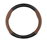 VAHAKKRMVM Funda Protectora Para Volante Coche Para Serie 1 2 3 5 6 7 X1 X3 X5 X7 E46 E90 E60 F30 E39 F10 F20 E87 E36 F20 F30 E92(MARRÓN)