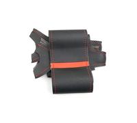 VAHAKKRMVM Funda Protectora Para Volante Coche Para Suzuki Para Vitara Para Celerio Para Swift 2011 2012 2013 2014 2015 2016 2017(Línea roja-Roja)