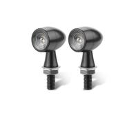 VAHAKKRMVM Luz Giro Motocicleta Para CB500X CBR500R CBR650F CRF250L | Lámpara Indicadora Tipo Bala 12V Iluminación Marcador Lateral M8(2x Black Yellow)