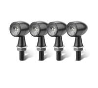 VAHAKKRMVM Luz Giro Motocicleta Para CB500X CBR500R CBR650F CRF250L | Lámpara Indicadora Tipo Bala 12V Iluminación Marcador Lateral M8(4x Black Yellow)
