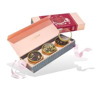 VAHDAM, BLUSH - Set de regalo de té surtido premium | 3 tés de hojas sueltas | Regalo de té de lujo para mujer | Regalos de té elegantes para ella | 90 g (3 x 30 g)