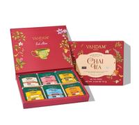 VAHDAM, Caja de Regalo Té Chai Día de la Madre (6 Sabores, 36 Bolsas) | Masala Chai Indio | Gift Ideas para Mujeres | Sin Gluten