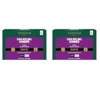 VAHDAM, Darjeeling Summer Té Negro (30 Piramidales Bolsitas De Té) Bolsas De Té Darjeeling Sin Mezclar Puras | Ingredientes 100% Naturales, Envasado Fresco En La India | Caliente, Frío O Como Kombucha