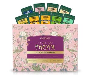 VAHDAM, Edición Limitada - Caja de Regalo Día de la Madre 2026 | 9 Tés Diferentes | Gift Ideas para Mujeres y Mamá