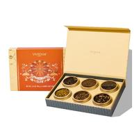 VAHDAM, GLOW - Caja de Regalo Día de la Madre | 6 Tés a Granel Surtidos | Gift Ideas para Mujeres | Sin Gluten, Sin OGM