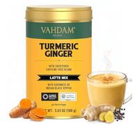 VAHDAM Golden Milk, Leche Dorada en Polvo con Curcuma y Jengibre 100g | Preparacion Caliente o Fria