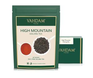VAHDAM, Hojas de Té Oolong de alta montaña de Himalaya (50 tazas) Té de hojas sueltas de té de natural | 100g