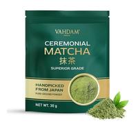 VAHDAM Matcha Ceremonial - Auténtico Té Verde en Polvo de Japón | Textura Ultrafina y Suave | Sin Amargor, Aroma Fresco | 30g