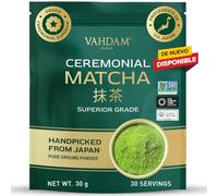 VAHDAM Matcha Ceremonial - Te matcha Japones de grado ceremonial de Uji, Japón - Primera cosecha - 100% natural y probado en laboratorio