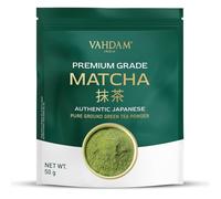 VAHDAM, Matcha Premium en Polvo de Té Verde - 50g | Procedente de Uji, Kioto | Sabor suave y equilibrado | Perfecto para té, lattes y batidos