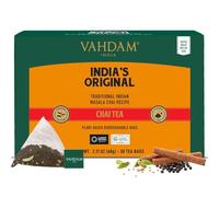 VAHDAM, Original Masala Chai Té (30 Piramidales Bolsitas De Té) Masala Chai | Bolsa De Con Especias Chai | 100% Pura Y Natural | Caliente, Frío O Como Kombucha
