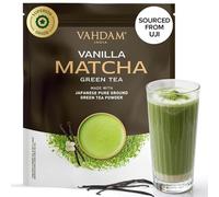 VAHDAM, Matcha De Vainilla Té Verde - 100g (100+ Tazas) Matcha Japonés Con Vainilla Natural | Prepara Un Delicioso Café Con Leche Matcha De Vainilla