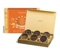 VAHDAM, Set de regalo de té variado - Glow (6 sabores) | Caja de regalo de té de Navidad | Set de regalo de té suelto Navidad 2025