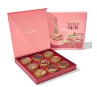 VAHDAM Set Regalo Té Weekend en París | 9 Tés a Granel | Infusiones, Chai y Té Negro | Caja de Regalo Edición Viaje | Ideas de Regalo para Mujeres y Hombres | Sellado al Vacío para Frescura