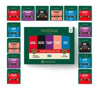 VAHDAM, Surtido Té Negro Día de la Madre (5 Sabores, 20 Bolsitas Piramidales) | Assam y Darjeeling | Gift Ideas para Mujeres